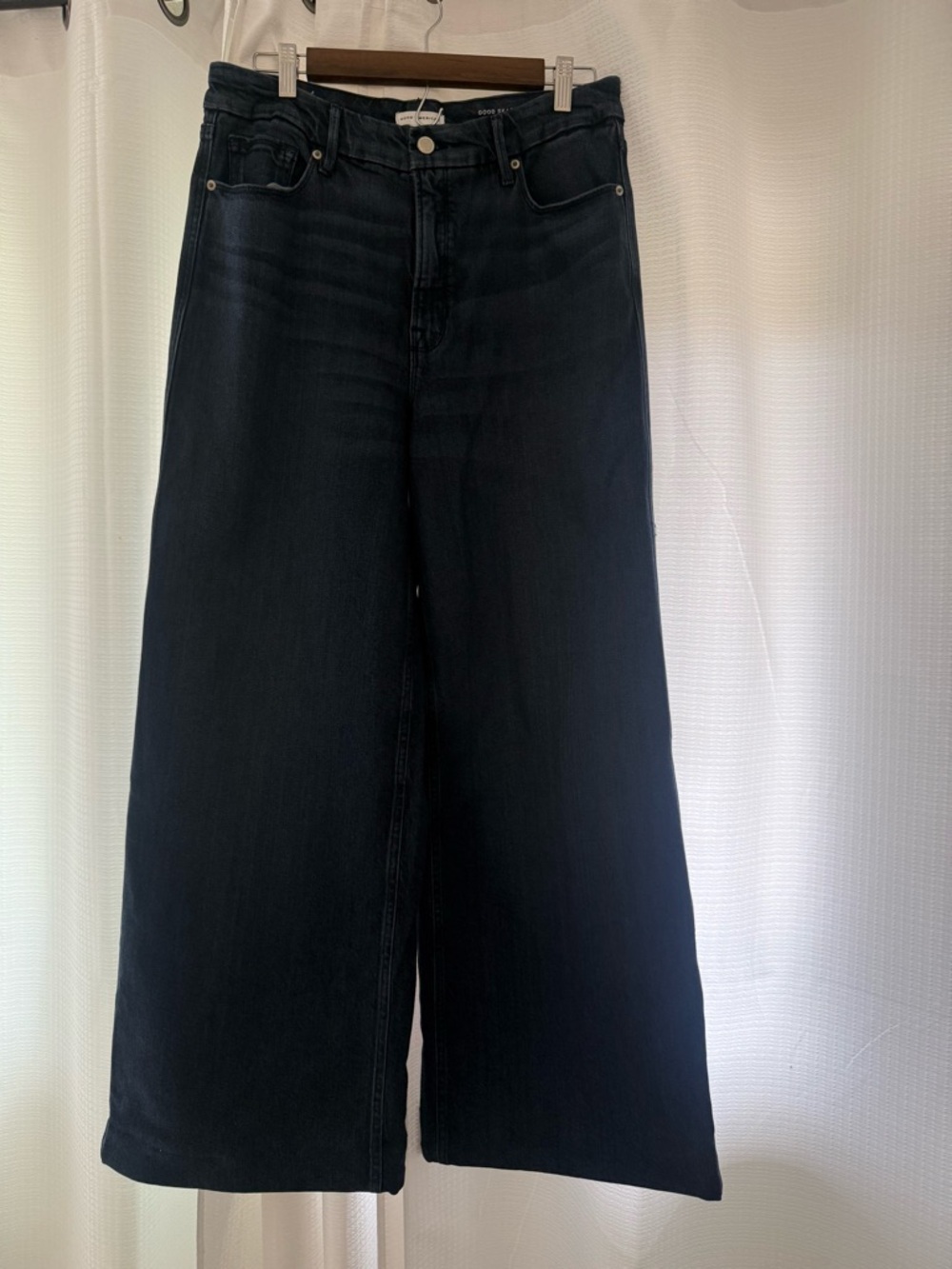 Good American blue denim Wide-Leg Boot-Cut Jeans women’s 12 size 31